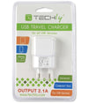 Alimentatore da Rete Italiana 1 porta USB 5V/2.1A Bianco