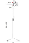 Supporto a Pavimento Colonna a Base Circolare per TV LCD/LED 13-27''