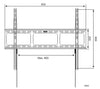 Supporto a Muro per TV LED LCD 42-80'' Ultra Slim fisso H600mm