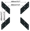 Adattatore per Supporto VESA da 200x200 a 400x400 Nero