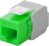 Frutto Keystone RJ45 Cat6A UTP 500MHz Verde