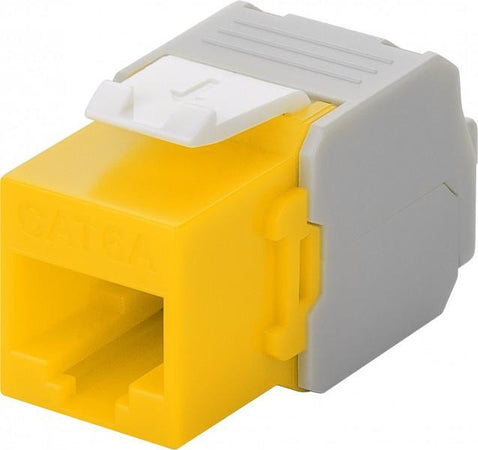Frutto Keystone RJ45 Cat6A UTP 500MHz Giallo