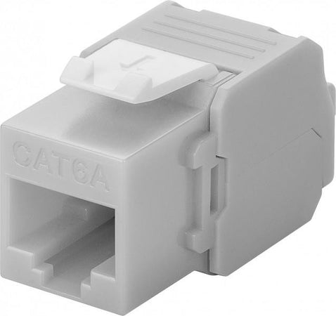 Frutto Keystone RJ45 Cat6A UTP 500MHz Grigio