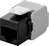 Frutto Keystone RJ45 Cat6A UTP 500MHz Nero