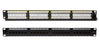 Pannello Patch 24 Posti 1HE Cat.6 UTP Nero