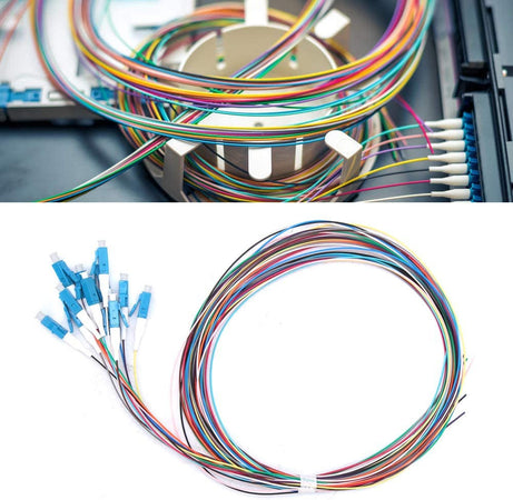 Set 12 Pigtail Fibra Ottica Monomodale OS2 LC 9/125 2 m
