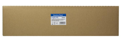 Pannello Patch 48 Posti 1HE Keystone Slim Senza Frutti Nero