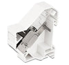 Adattatore su barra DIN per modulo RJ45 Keystone Schermato