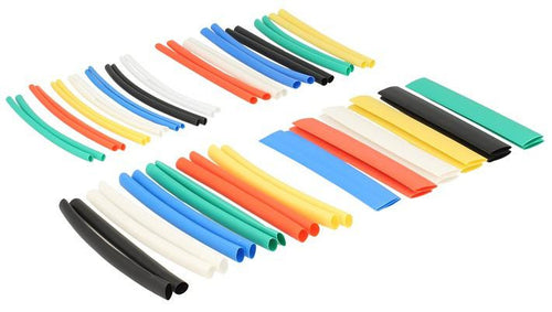 Kit 50 Tubi Colorati Guaina Termorestringente per Isolamento Cavi