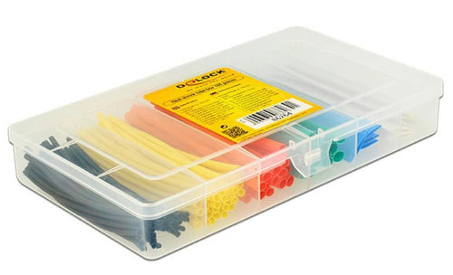 Kit 100 Tubi Colorati Guaina Termorestringente per Isolamento Cavi