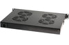 Gruppo 4 Ventole 1U per Rack 19'' con Termostato LED Nero