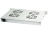 Gruppo 4 Ventole 1U per Rack 19'' con Termostato LED Grigio