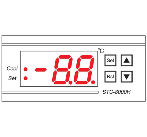 Gruppo 4 Ventole 1U per Rack 19'' con Termostato LED Nero