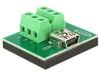 Adattatore Mini USB Femmina Terminal Block 6 pin