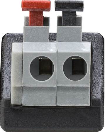 Adattatore Plug DC 2.1x5.5mm Femmina Terminal Block 2 pin con Pulsante