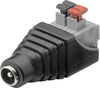 Adattatore Plug DC 2.1x5.5mm Femmina Terminal Block 2 pin con Pulsante