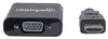 Cavo Convertitore HDMI a VGA con MicroUsb 30cm Nero
