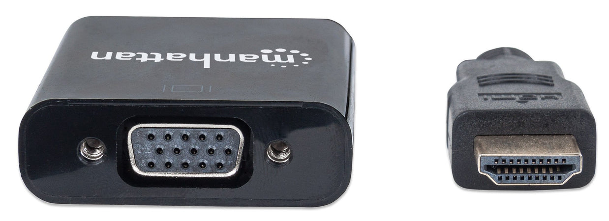 Cavo Convertitore HDMI a VGA con MicroUsb 30cm Nero