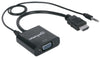 Cavo Convertitore da HDMI a VGA con Audio e MicroUsb 30cm Nero