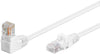 Cavo di rete Patch Connettore Angolato 90° CCA Cat. 5e UTP 5m Bianco