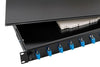 Cassetto Ottico 19'' con 12 bussole SC Simplex Monomodale Nero