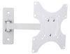 Supporto a muro per TV LED LCD 19 - 37'' inclinabile 2 snodi bianco