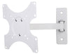 Supporto a muro per TV LED LCD 19 - 37'' inclinabile 2 snodi bianco