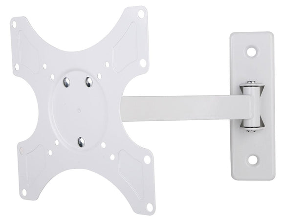 Supporto a muro per TV LED LCD 19 - 37'' inclinabile 2 snodi bianco