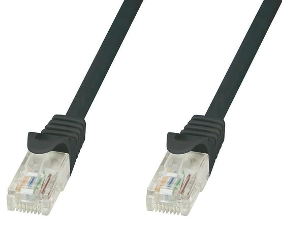 Cavo di rete Patch in CCA Cat.5E Nero UTP 0,25m