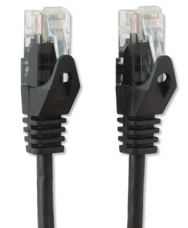 Cavo di rete Patch in CCA Cat.5E Nero UTP 0,25m