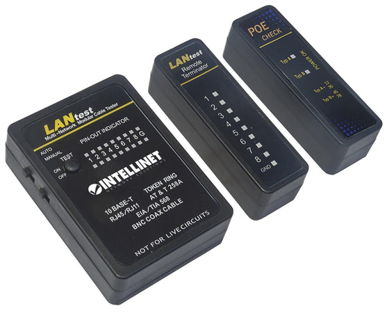 Tester Professionale POE RJ45 e BNC