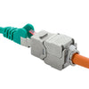 Frutto Keystone RJ45 Cat6A 10Gigabit STP 180° Tooless Slim