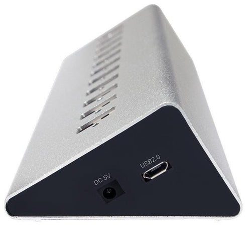 Hub USB 11 Porte in Alluminio con Ricarica Veloce