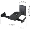 Coppia Staffe Speakers a Parete fino a 25kg Nero