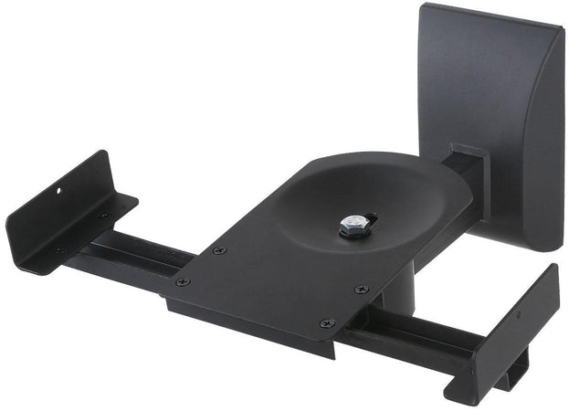 Coppia Staffe Speakers a Parete fino a 25kg Nero