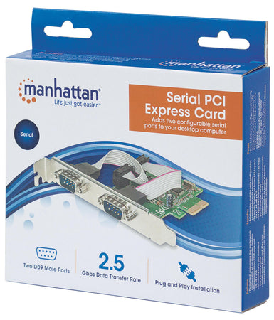 Scheda PCI Express Seriale 2 Porte DB9 M