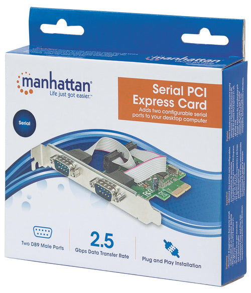 Scheda PCI Express Seriale 2 Porte DB9 M