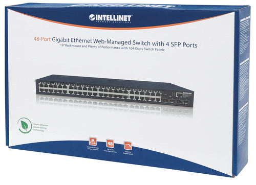 Switch Ethernet 48 Porte Gigabit Web-Managed con 4 porte SFP