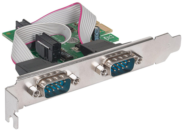 Scheda PCI Express Seriale 2 Porte DB9 M