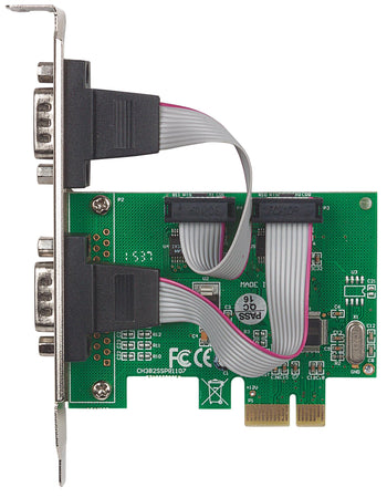 Scheda PCI Express Seriale 2 Porte DB9 M