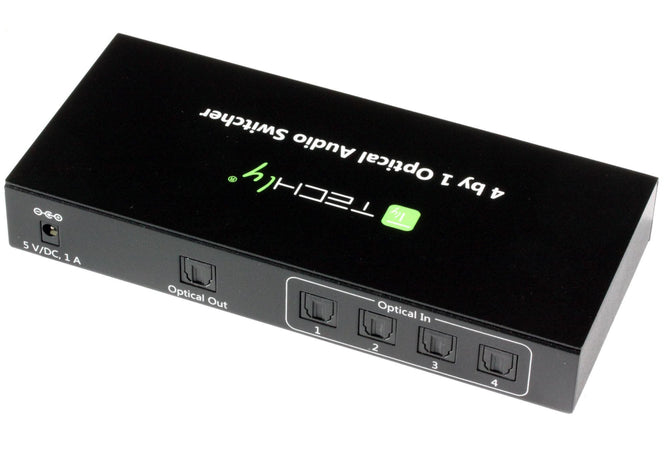 Switch Audio Toslink 4 Porte con Telecomando IR