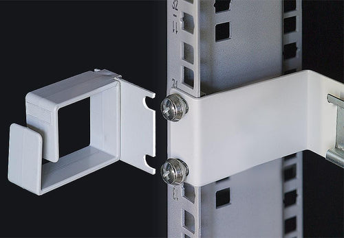 Anello Passacavi Laterale per Armadi Rack Nero