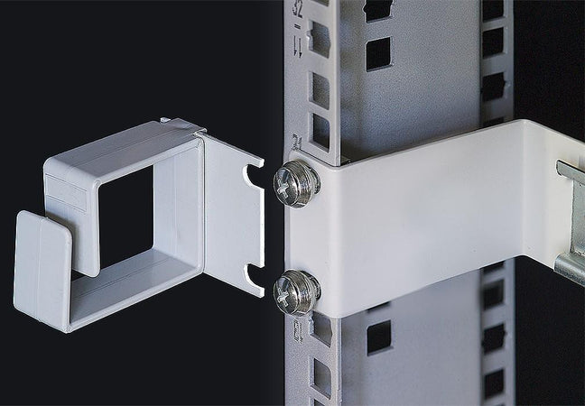 Anello Passacavi Laterale per Armadi Rack Nero