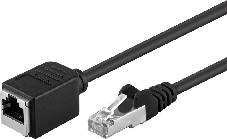 Prolunga di rete Patch in Rame F/UTP Cat. 5e 5m Nero