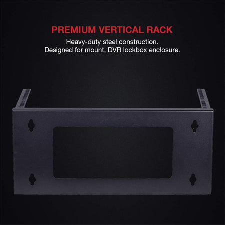Staffa di Montaggio da Muro Verticale 19'' Easyline 4U Nero