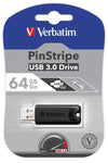 Memoria USB 3.0 PinStripe da 64Gb Colore Nero