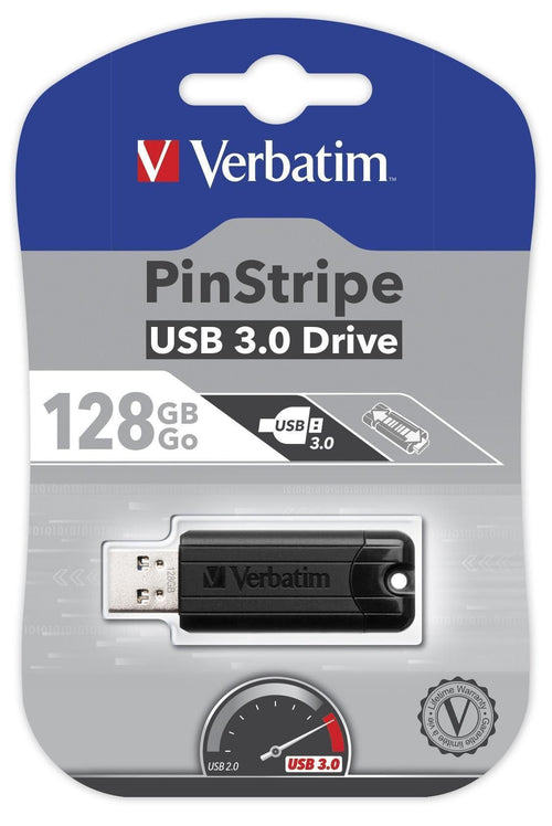Memoria USB 3.0 PinStripe da 128Gb Colore Nero