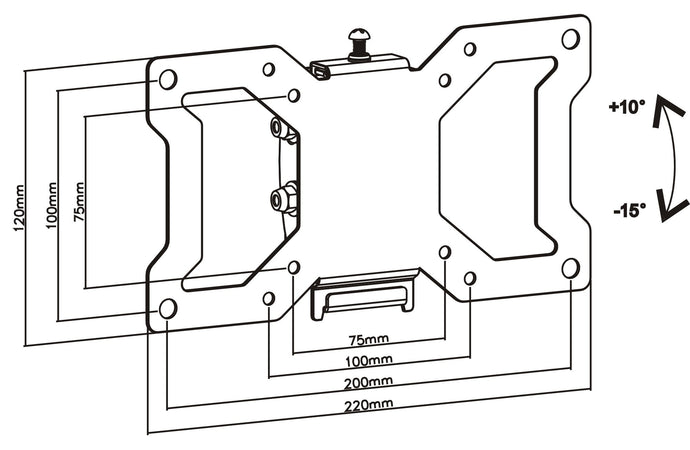 Supporto a Muro Universale Inclinabile per TV LED LCD 13-32''