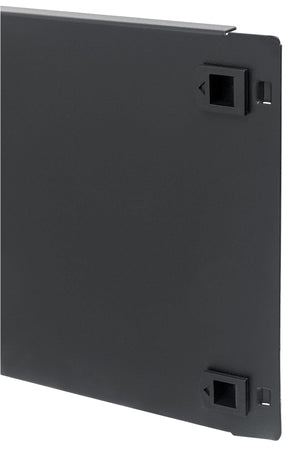 Pannello Cieco Toolless a Clip per Armadi Rack 19'' 4U Nero