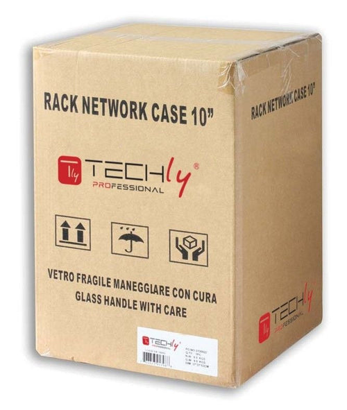Armadio Rack 10'' a muro 6 unità Porta Grigliata Nero